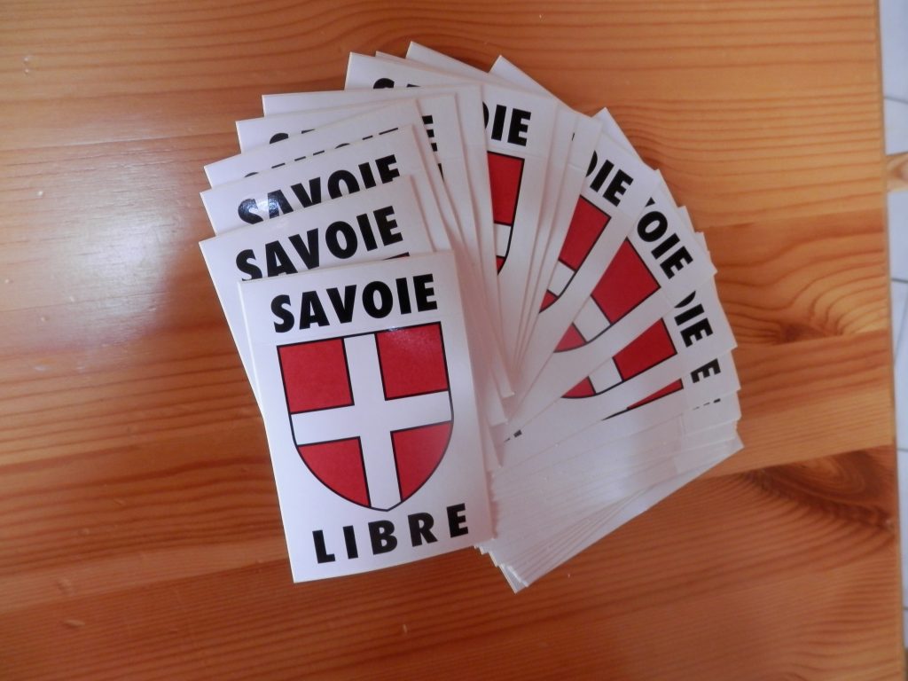 20 Autocollants Savoie Libre , Avec La Croix De Savoie.Savoie-Savoué-Savoy