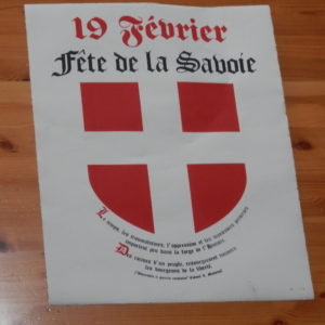 Affiche fête de la Savoie 19 février